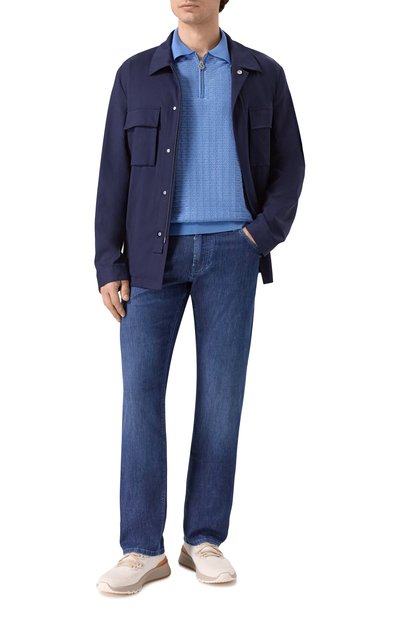 Поло из шелка и хлопка STEFANO RICCI, арт. K212038P31/F26194, фото 2