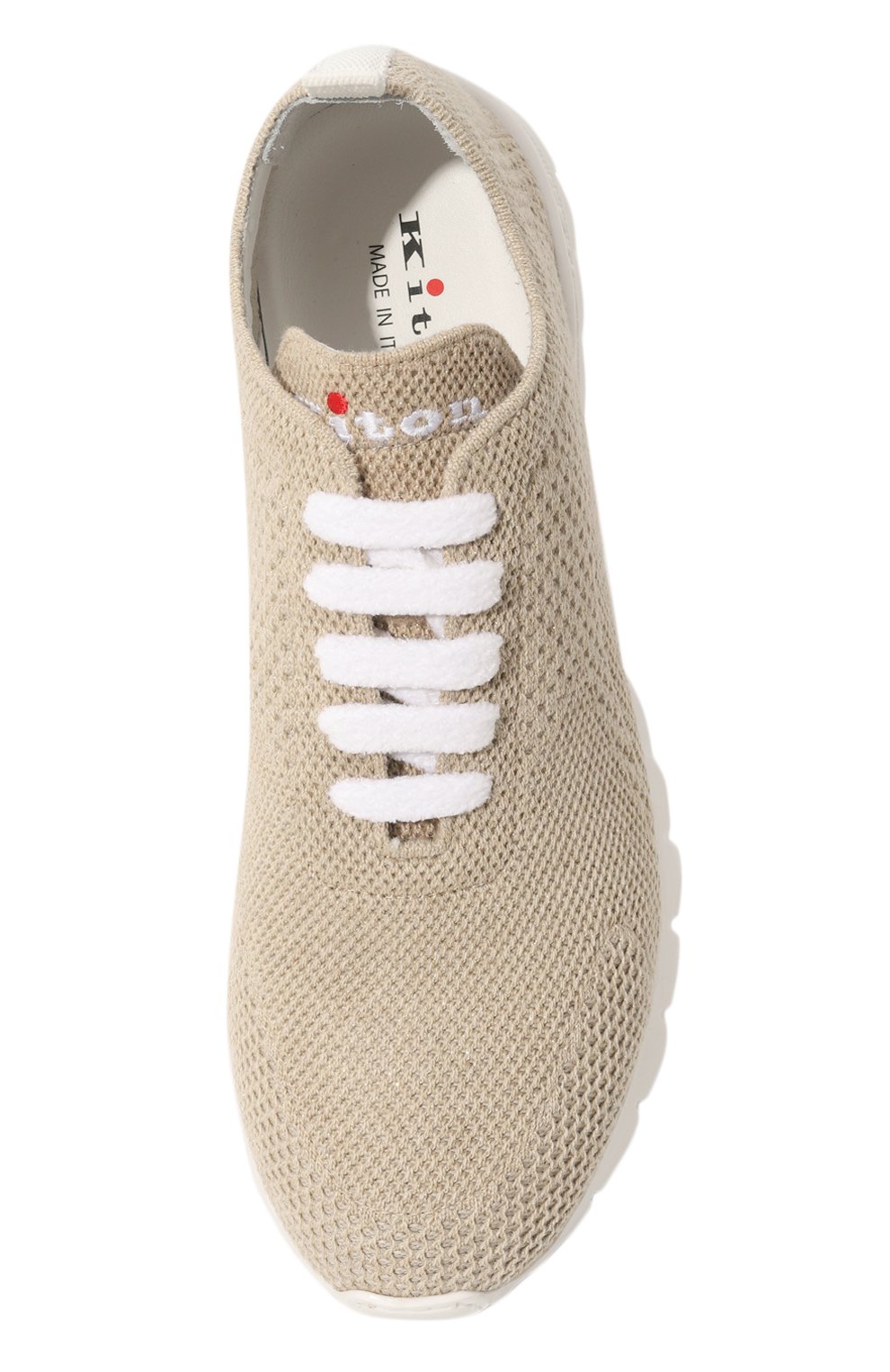 Текстильные кроссовки KITON бежевого цвета по цене 121000 руб., арт. DSSFITSN0084758, фото 6 Текстильные кроссовки KITON, арт. DSSFITSN0084758, фото 6