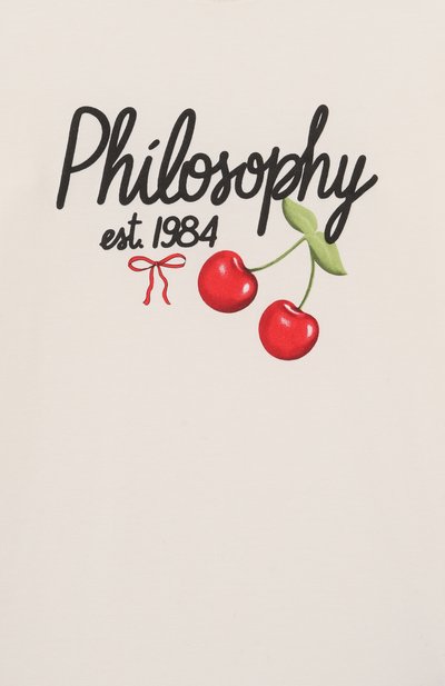 Хлопковый лонгслив PHILOSOPHY DI LORENZO SERAFINI KIDS, арт. I1F605/6202/4-10, фото 3