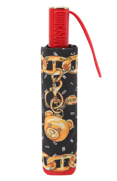 Складной зонт MOSCHINO черного цвета по цене 12950 руб., арт. 8410-0PENCL0SE, фото 5 Складной зонт MOSCHINO, арт. 8410-0PENCL0SE, фото 5