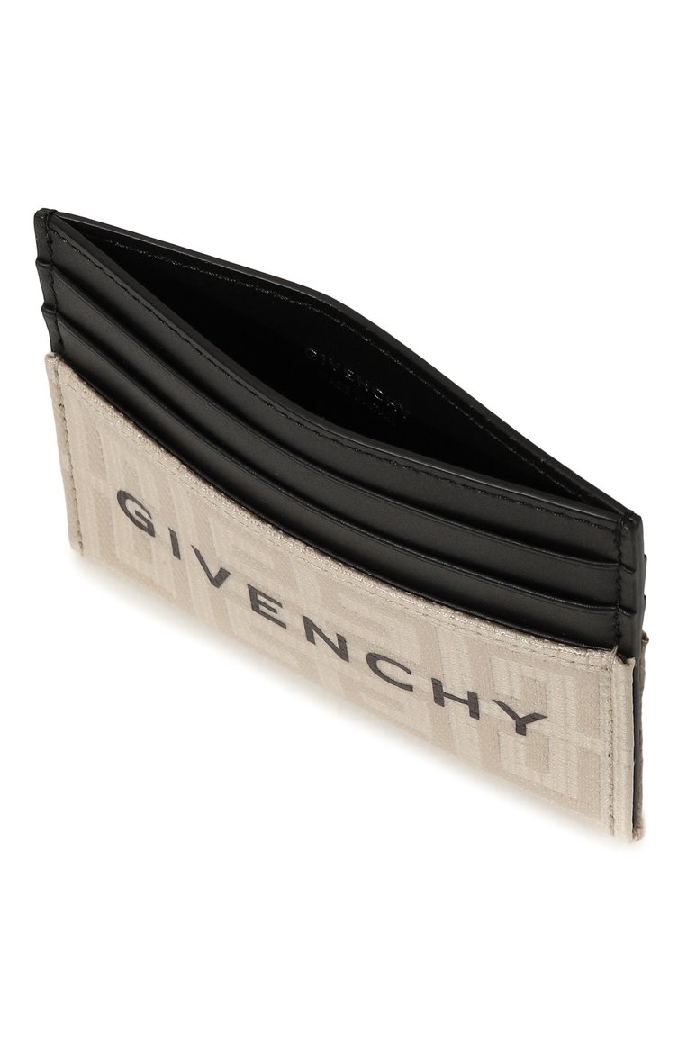 Мужской футляр для кредитных карт GIVENCHY бежевого цвета, арт. BK6099K1LF | Фото 3 (Материал: Текстиль; Нос: Не проставлено)