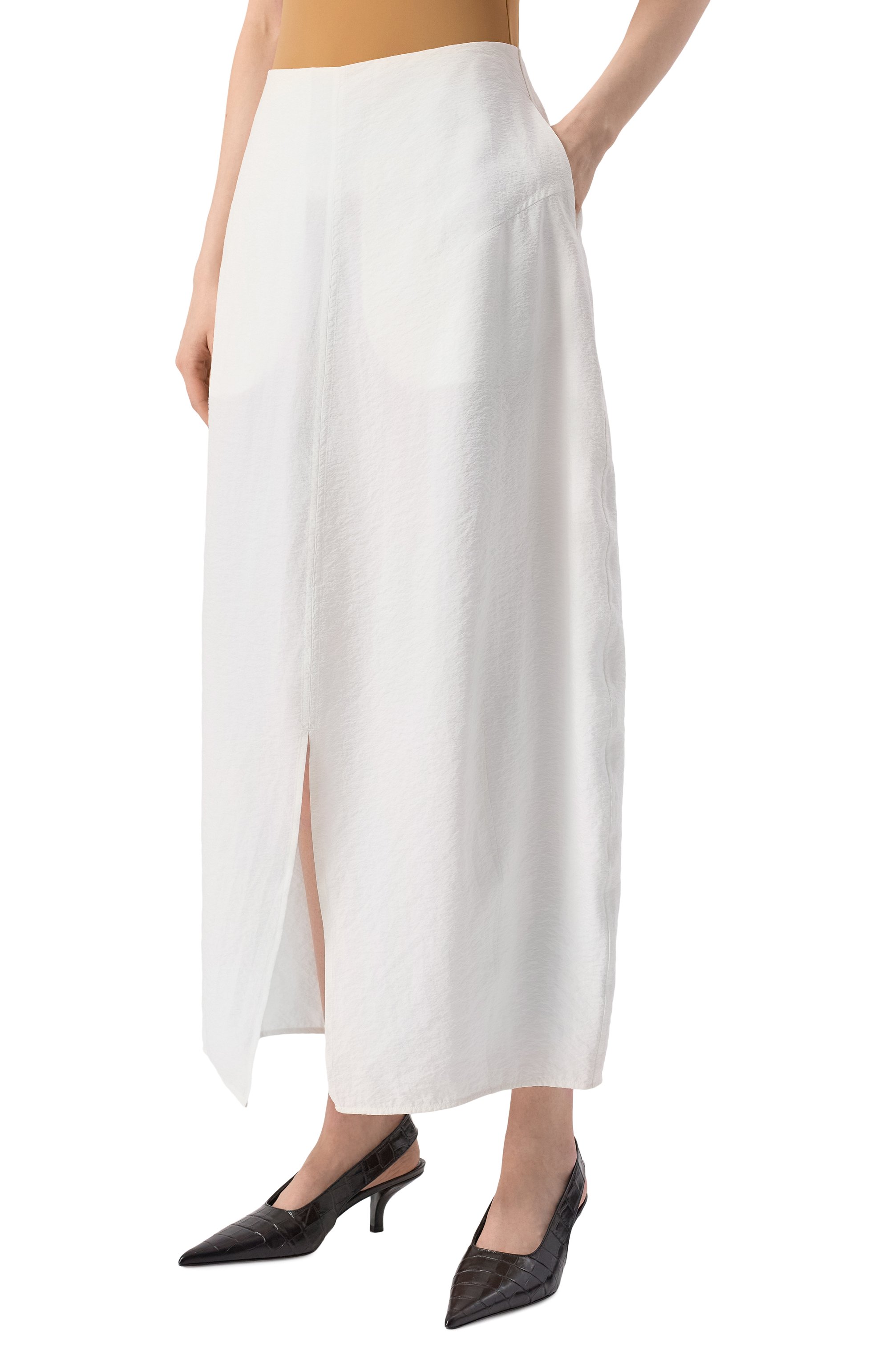 Шелковая юбка TOTEME, арт. 252-WRB0275-FB0368, фото 3