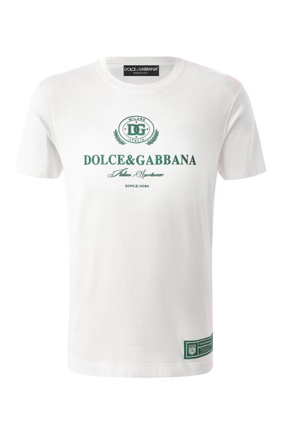 Мужская хлопковая футболка DOLCE & GABBANA, арт. G8RN8T/G7NUC