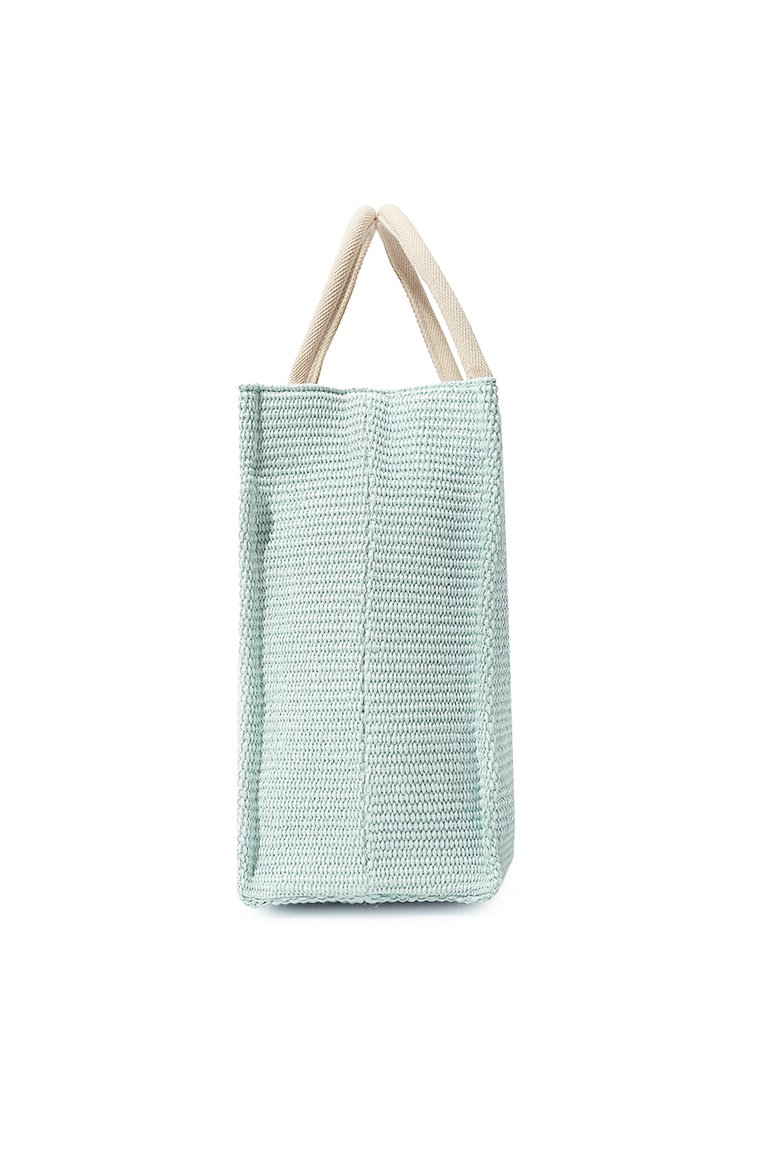 Женский сумка-тоут basket large MARNI светло-голубого цвета, арт. SHMP0078U0/P3860 | Фото 4 (Материал сплава: Проставлено; Материал: Текстиль; Драгоценные камни: Проставлено; Размер: large)