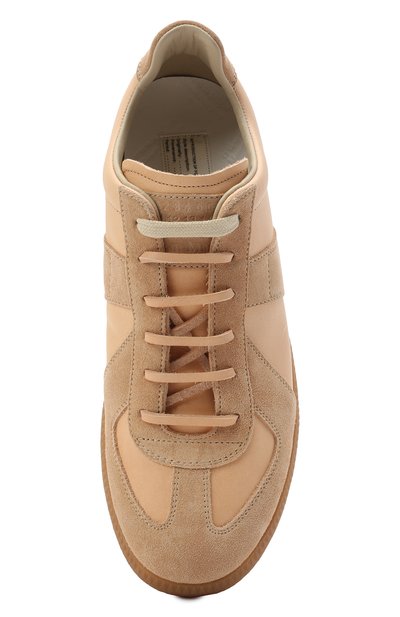 Замшевые кеды replica MAISON MARGIELA бежевого цвета по цене 46950 руб., арт. S58WS0109/P4306, фото 5 Замшевые кеды replica MAISON MARGIELA, арт. S58WS0109/P4306, фото 5