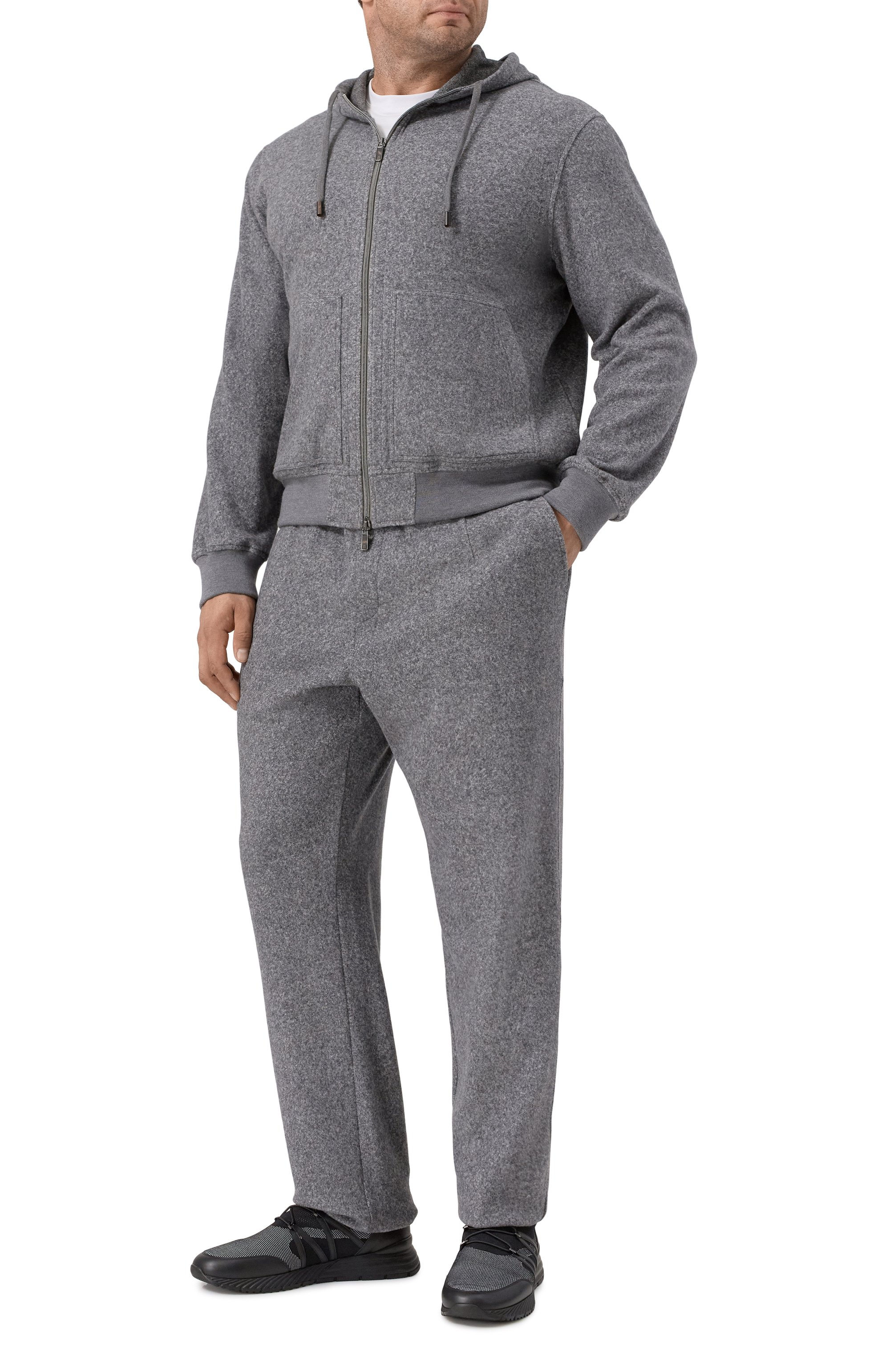 Брюки из хлопка и шерсти CAPOBIANCO серого цвета по цене 61400 руб., арт. 19M704.FS00./58, фото 2 Брюки из хлопка и шерсти CAPOBIANCO, арт. 19M704.FS00./58, фото 2