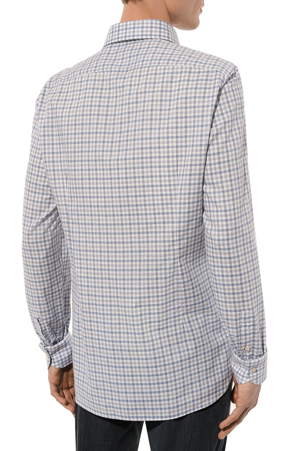 Хлопковая рубашка LUIGI BORRELLI, арт. SR10754, фото 4