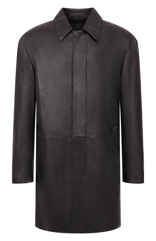 Кожаное пальто Balenciaga 849986/TNS13 Чёрный 849986/TNS13