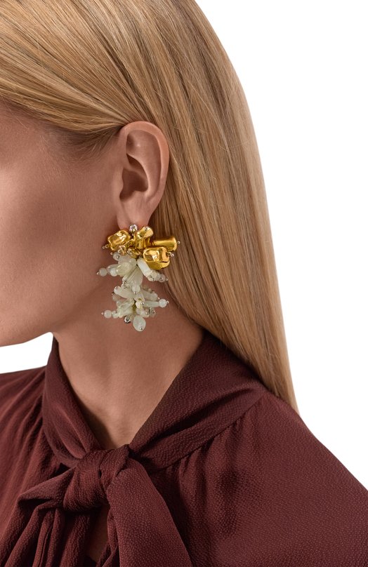 Серьги Dries Van Noten 018234-089-628 Зелёный  018234-089-628 Фото 2