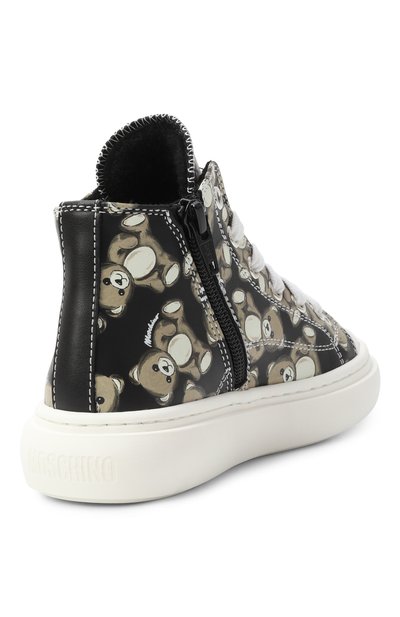 Кожаные кеды MOSCHINO, арт. 81927/VAR4/24-27, фото 3