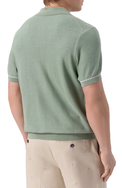 Поло из хлопка и лиоцелла BOSS, арт. 50537654, фото 4