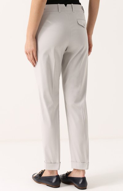 Прямые брюки со стрелками и отворотами LORO PIANA, арт. FAF2275, фото 4