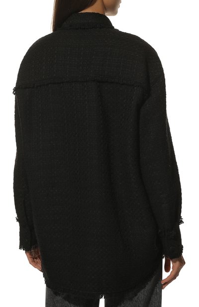 Рубашка MSGM черного цвета по цене 49800 руб., арт. 3341MDE14X 227609, фото 4 Рубашка MSGM, арт. 3341MDE14X 227609, фото 4