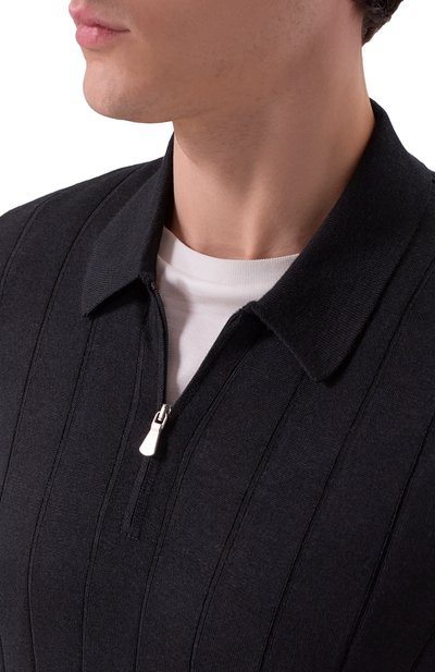 Поло из шерсти и шелка GRAN SASSO, арт. 57137/13118, фото 5