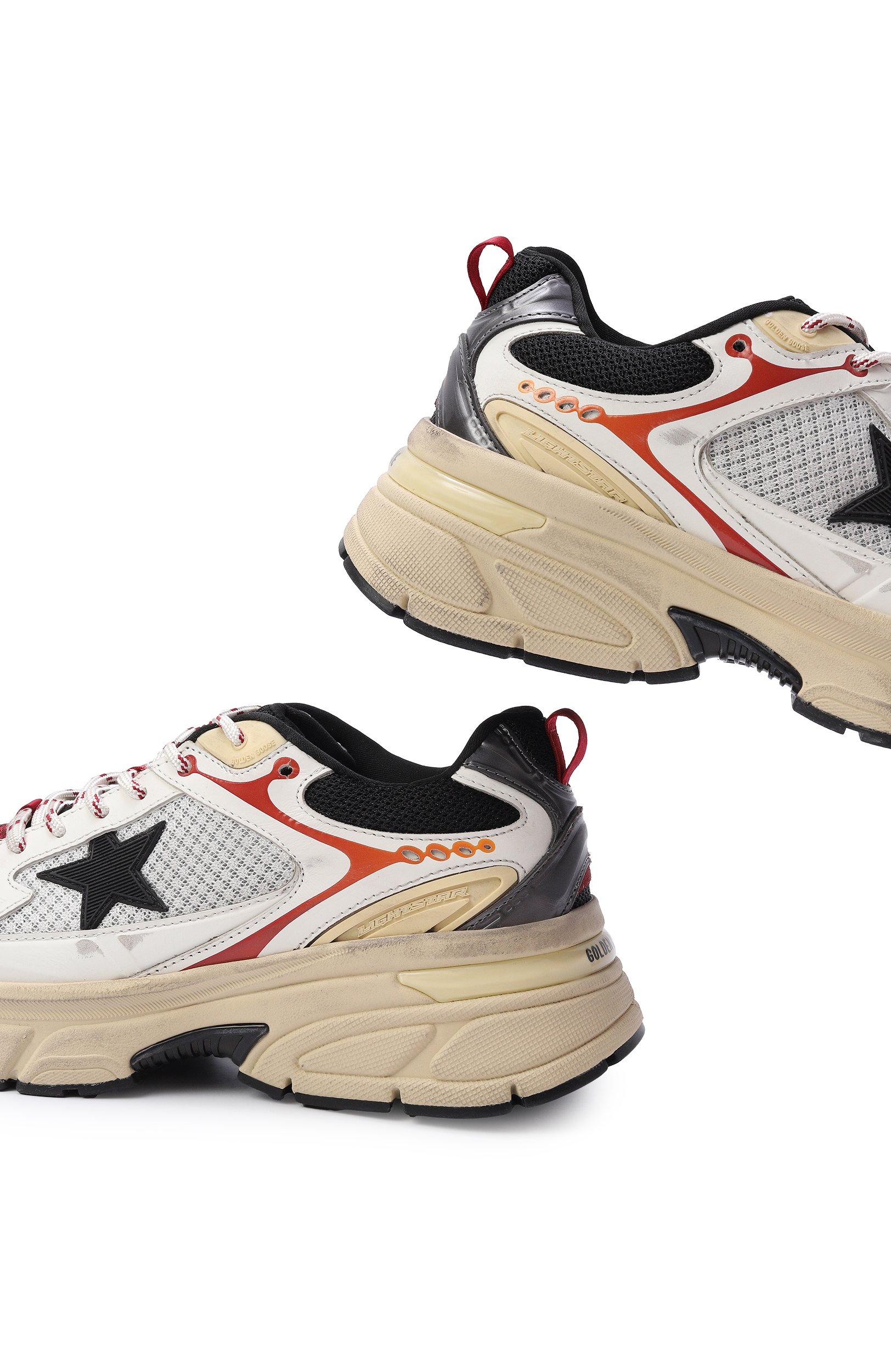 Комбинированные кроссовки lightstar GOLDEN GOOSE DELUXE BRAND, арт. GWF00724.F008465, фото 7
