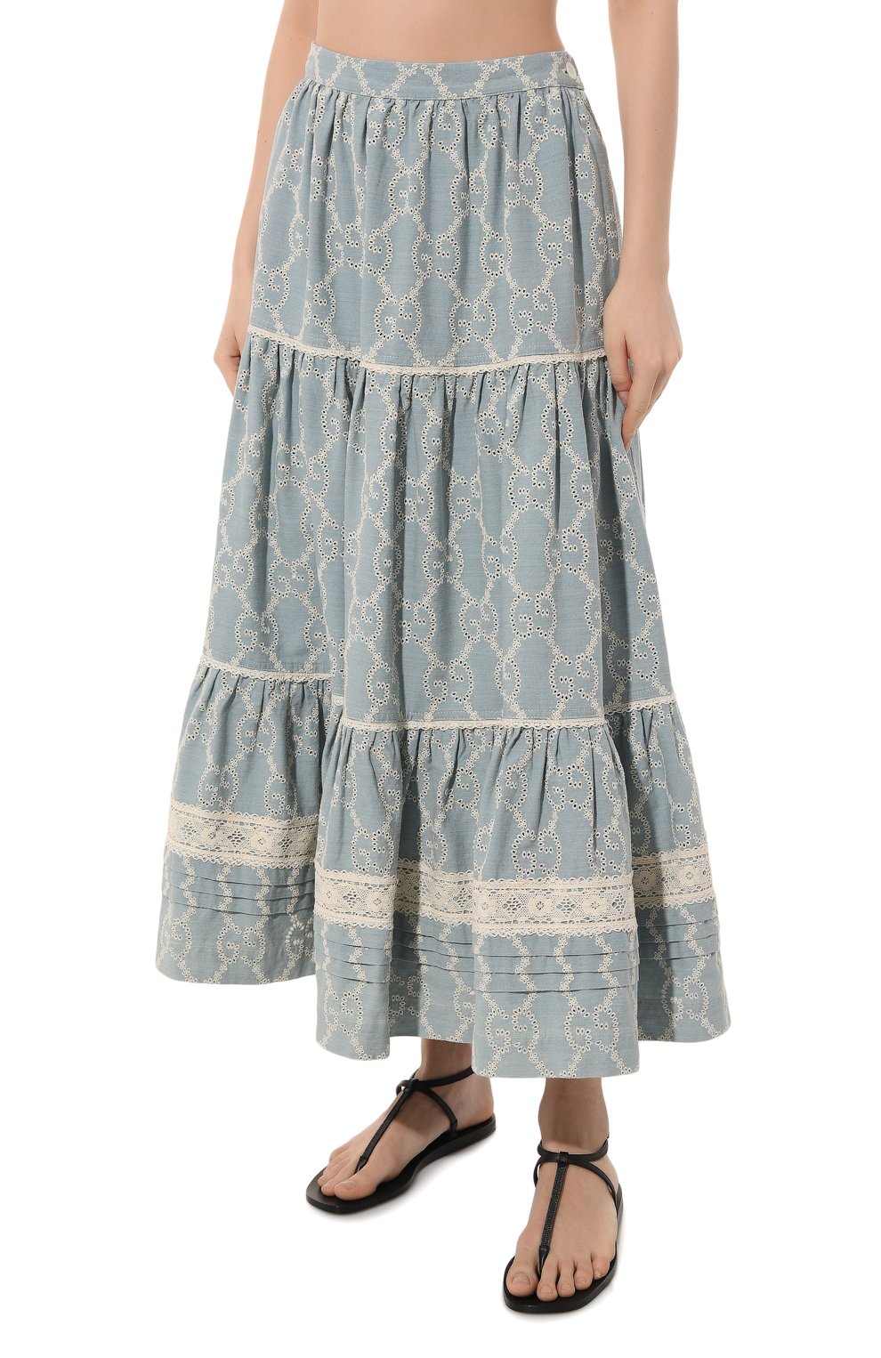 Хлопковая юбка GUCCI, арт. 573411 XDASS, фото 3
