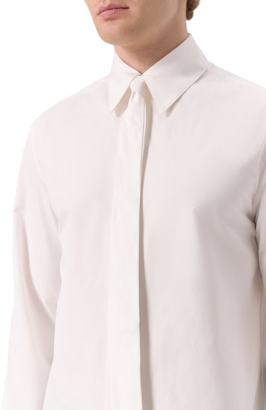 Хлопковая сорочка Jil Sander J21DL0202-J45002 Белый  J21DL0202-J45002 Фото 5