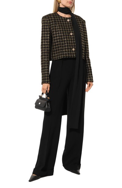 Жакет NINA RICCI черного цвета по цене 115500 руб., арт. 24ACVE002PA0494, фото 2 Жакет NINA RICCI, арт. 24ACVE002PA0494, фото 2