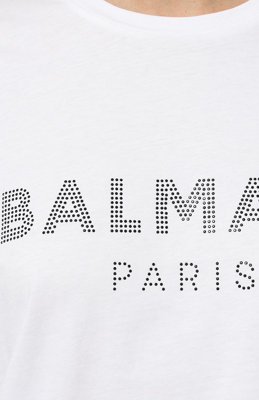 фото Хлопковая футболка balmain