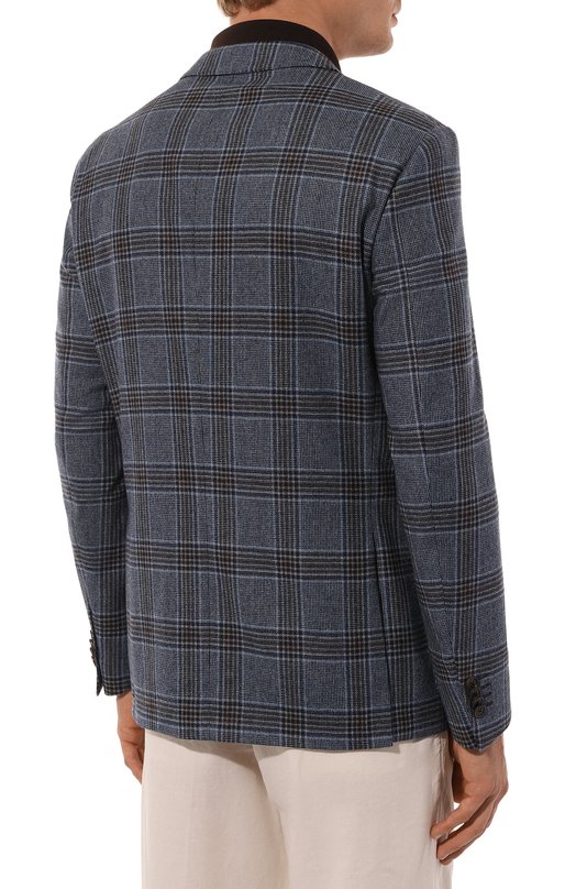 Шерстяной пиджак Corneliani 946002-9416216 Синий  946002-9416216 Фото 6