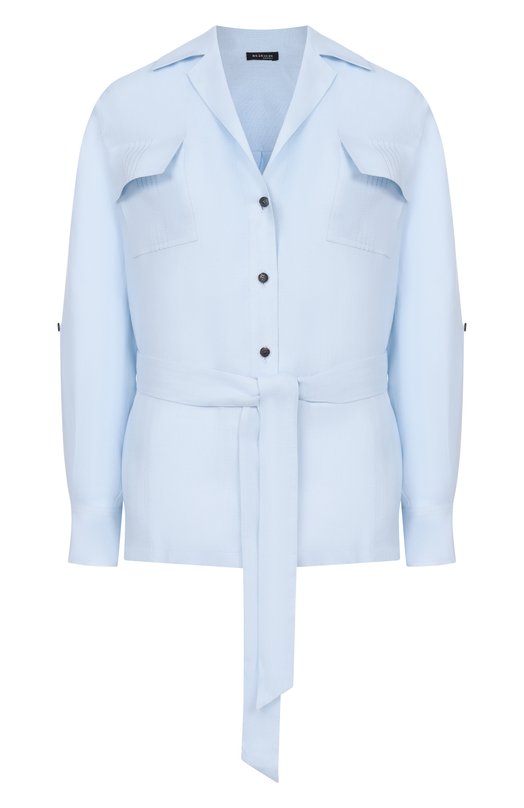 Льняная рубашка Kiton D57418H09690 Голубой D57418H09690