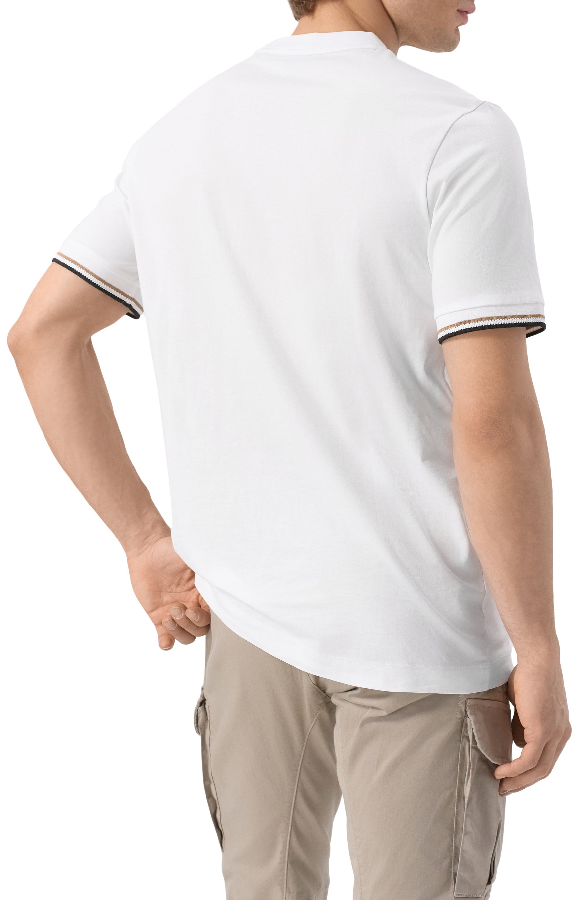 Хлопковая футболка BOSS, арт. 50501097, фото 4