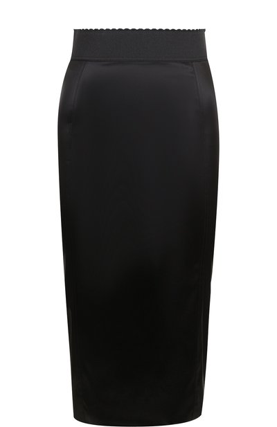 Женская однотонная юбка-карандаш с эластичным поясом DOLCE & GABBANA, арт. F4BD3T/FURAD