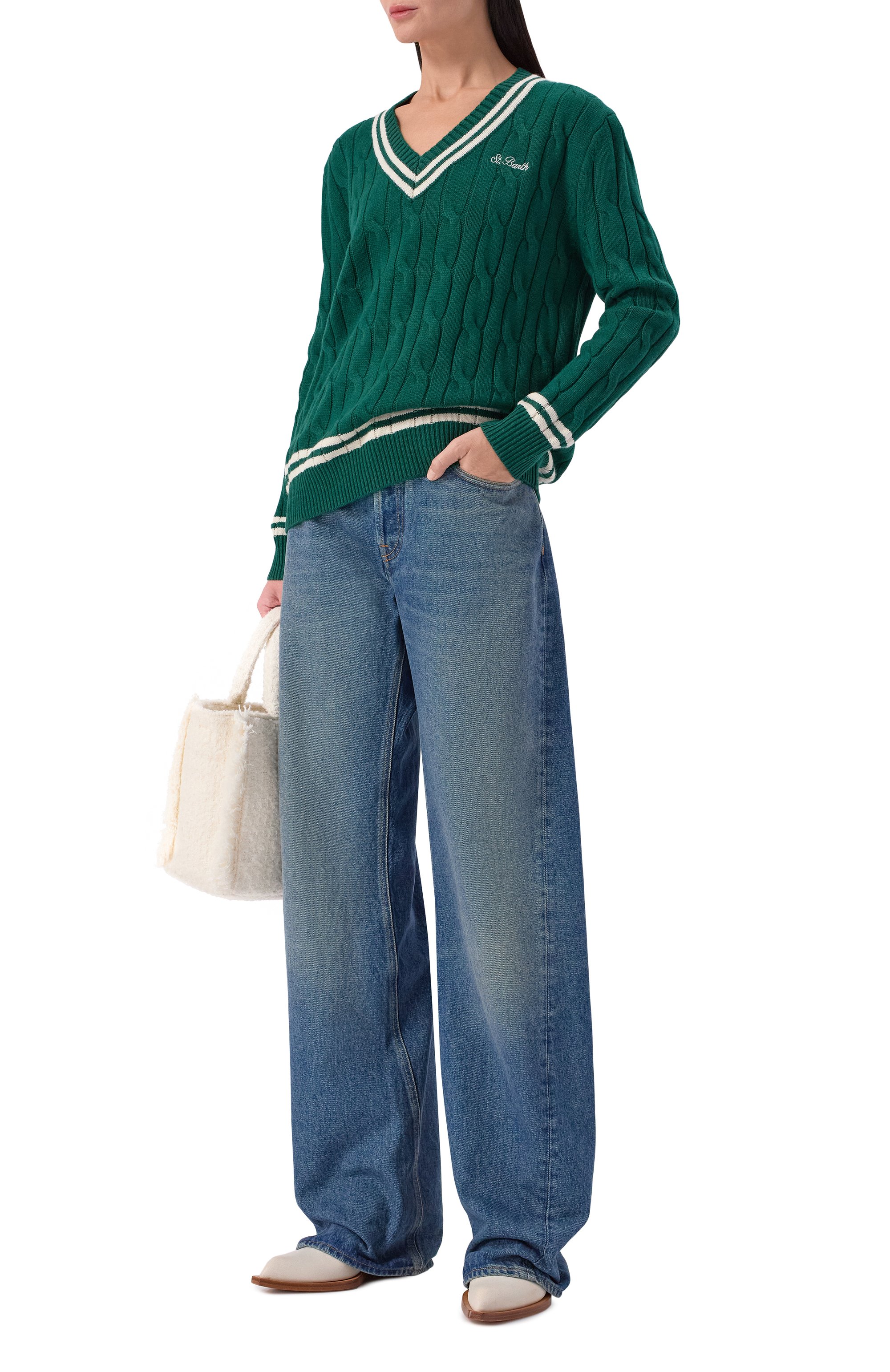 Свитер из шерсти и вискозы MC2 SAINT BARTH, арт. R0G0009-00026I/R0GER W, фото 2