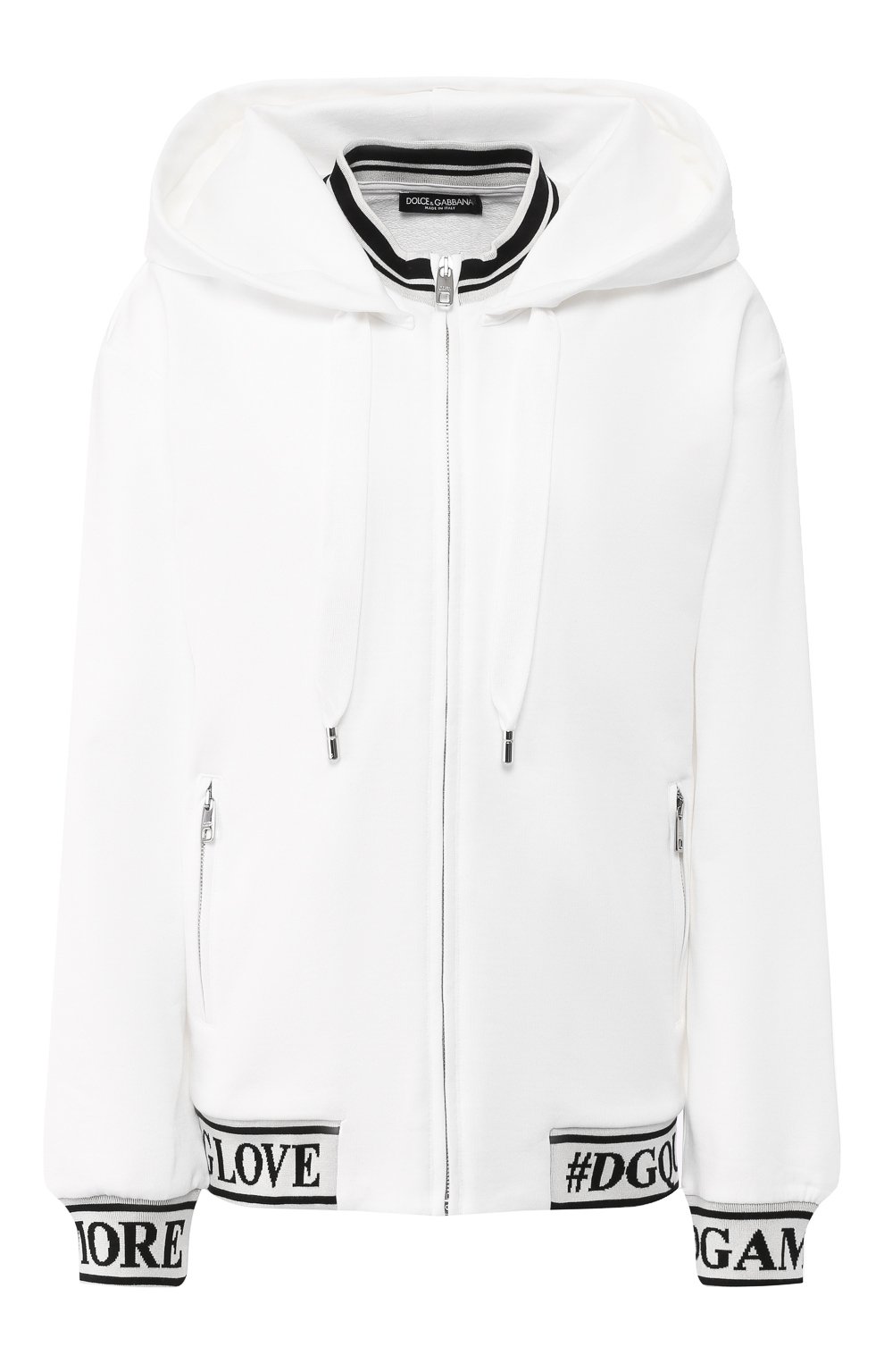 Хлопковый кардиган DOLCE & GABBANA белого цвета по цене 68700 руб., арт. F9C87T/FU7DU, фото 1 Хлопковый кардиган DOLCE & GABBANA, арт. F9C87T/FU7DU, фото 1