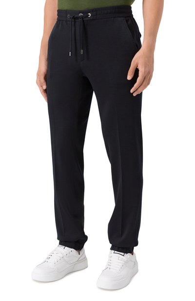 Шерстяные джоггеры STEFANO RICCI черного цвета по цене 68250 руб., арт. M1T5300030/W0001R, фото 3 Шерстяные джоггеры STEFANO RICCI, арт. M1T5300030/W0001R, фото 3