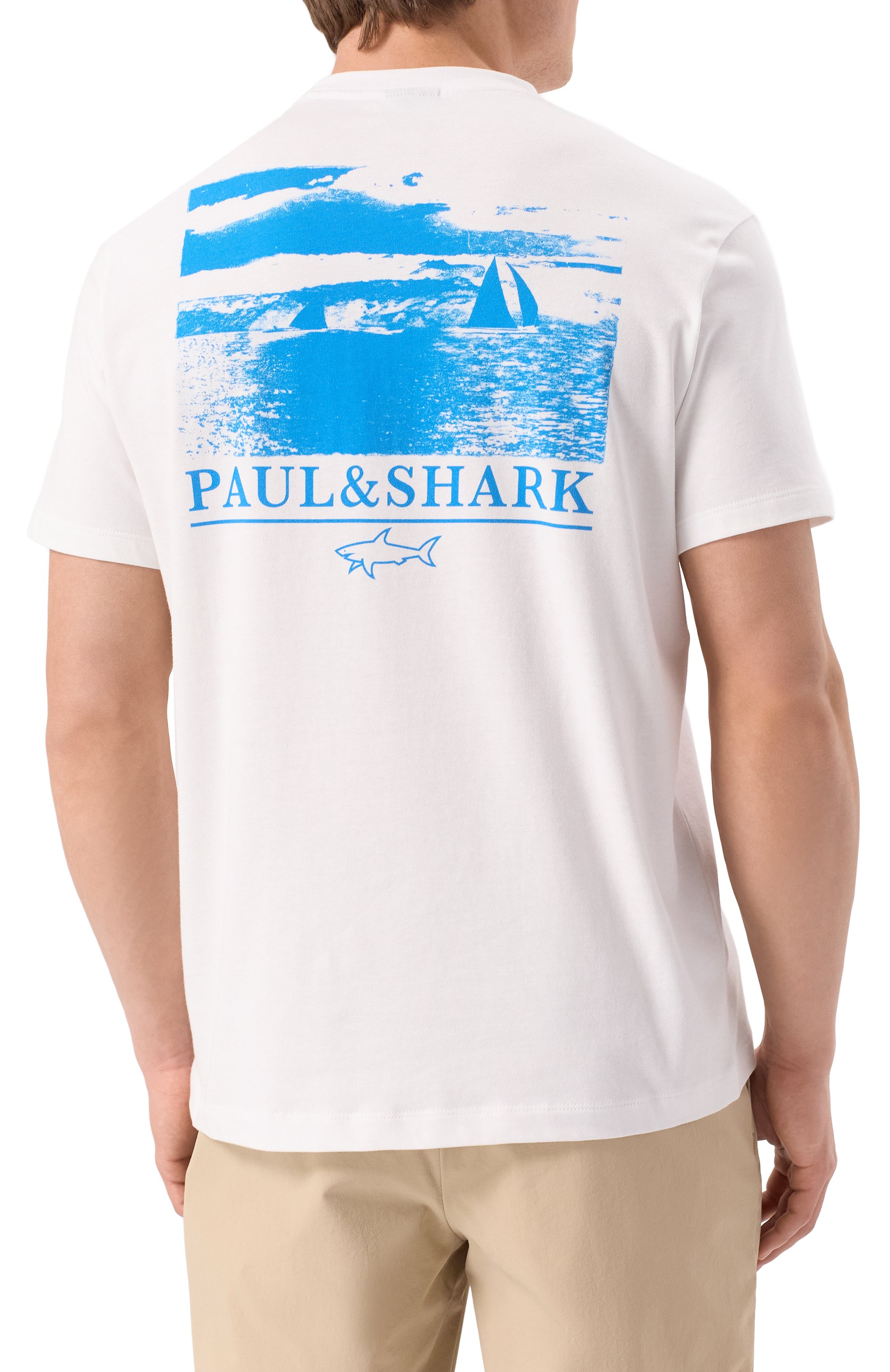 Хлопковая футболка PAUL&SHARK, арт. 25411064, фото 4