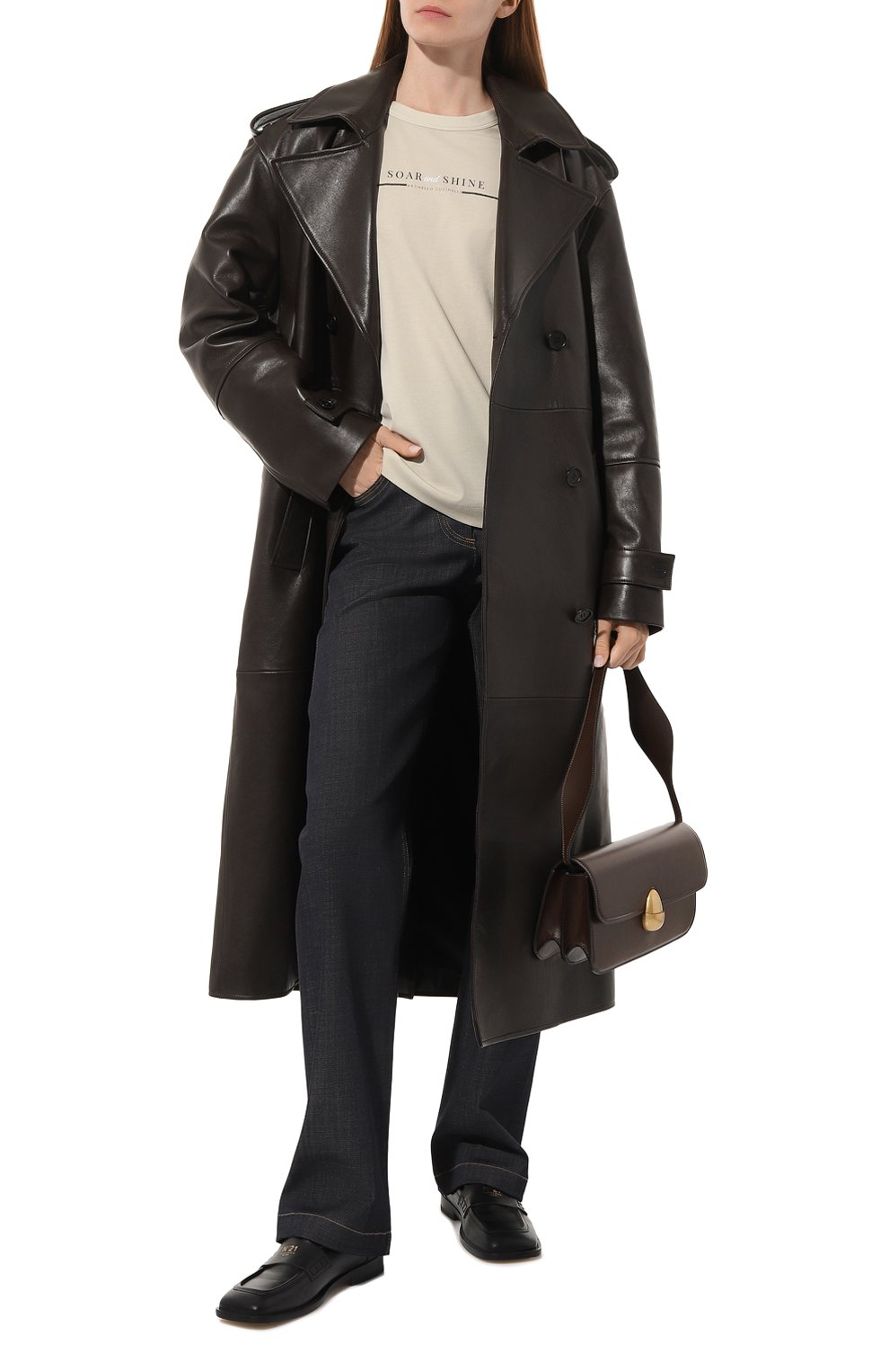 Хлопковая футболка BRUNELLO CUCINELLI, арт. MPA45BF620, фото 2