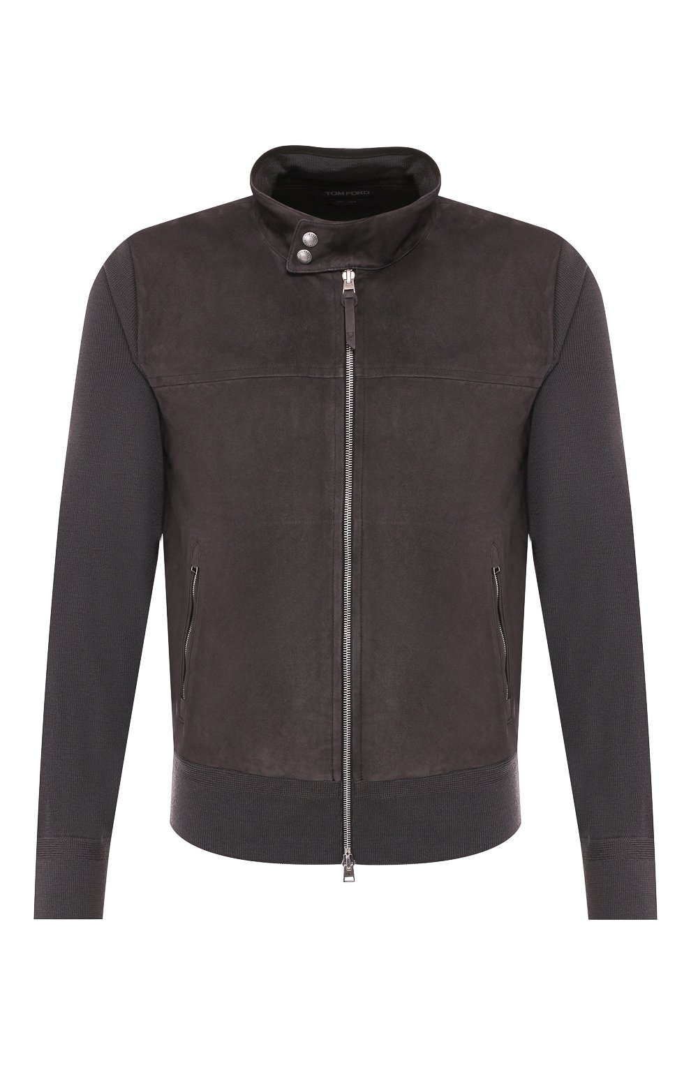 Шерстяной кардиган с кожаной отделкой TOM FORD, арт. BSM93/TFK154, фото 1