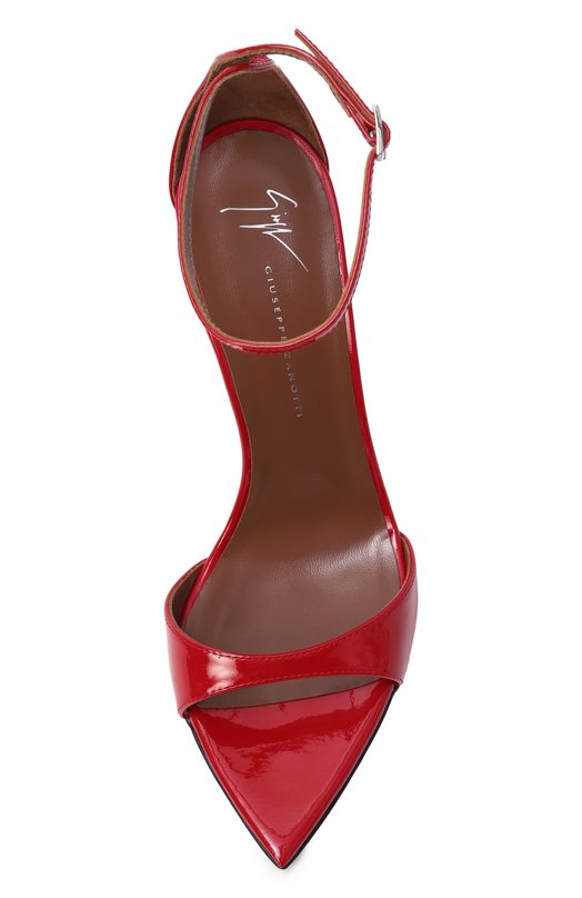 Кожаные босоножки Intriigo Strap 105 Giuseppe Zanotti Design I400005 Красный  I400005 Фото 6