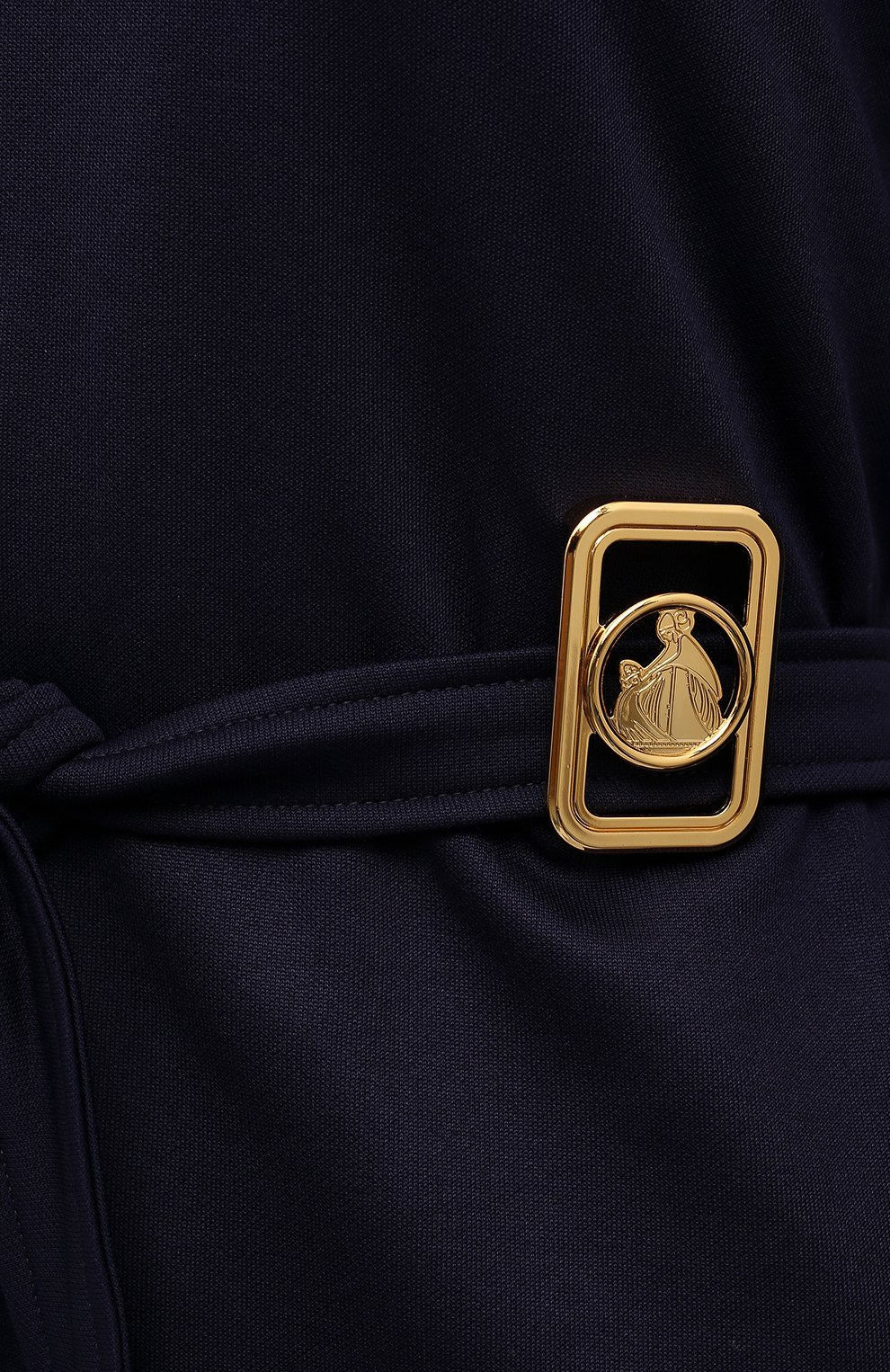 Хлопковое платье LANVIN темно-синего цвета по цене 95200 руб., арт. RW-DR0069-J039-A21, фото 5 Хлопковое платье LANVIN, арт. RW-DR0069-J039-A21, фото 5