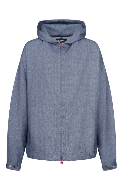 Хлопковая рубашка Kiton UMC015H0908604 Голубой UMC015H0908604