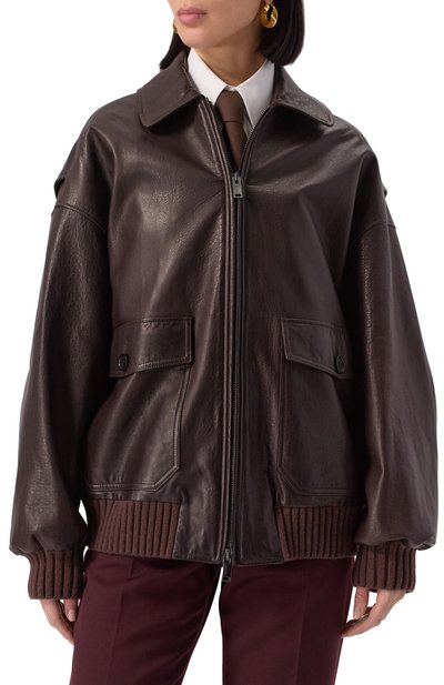 Кожаный бомбер MVST, арт. ZTRBCK-Y307-1/Z2269-1, фото 3