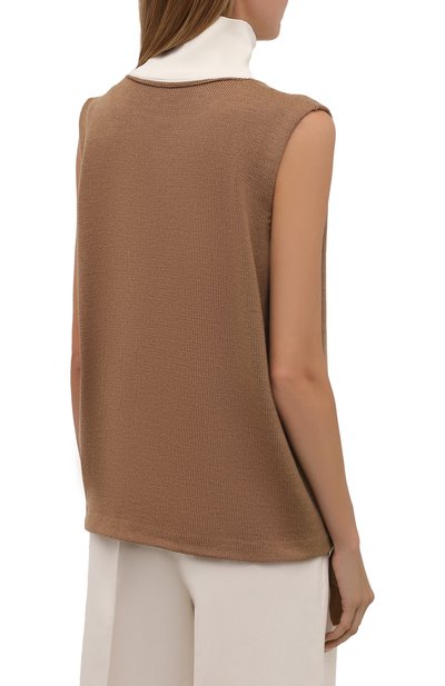 Пуловер JIL SANDER бежевого цвета по цене 76450 руб., арт. JSPT751060-WTY21388, фото 4 Пуловер JIL SANDER, арт. JSPT751060-WTY21388, фото 4
