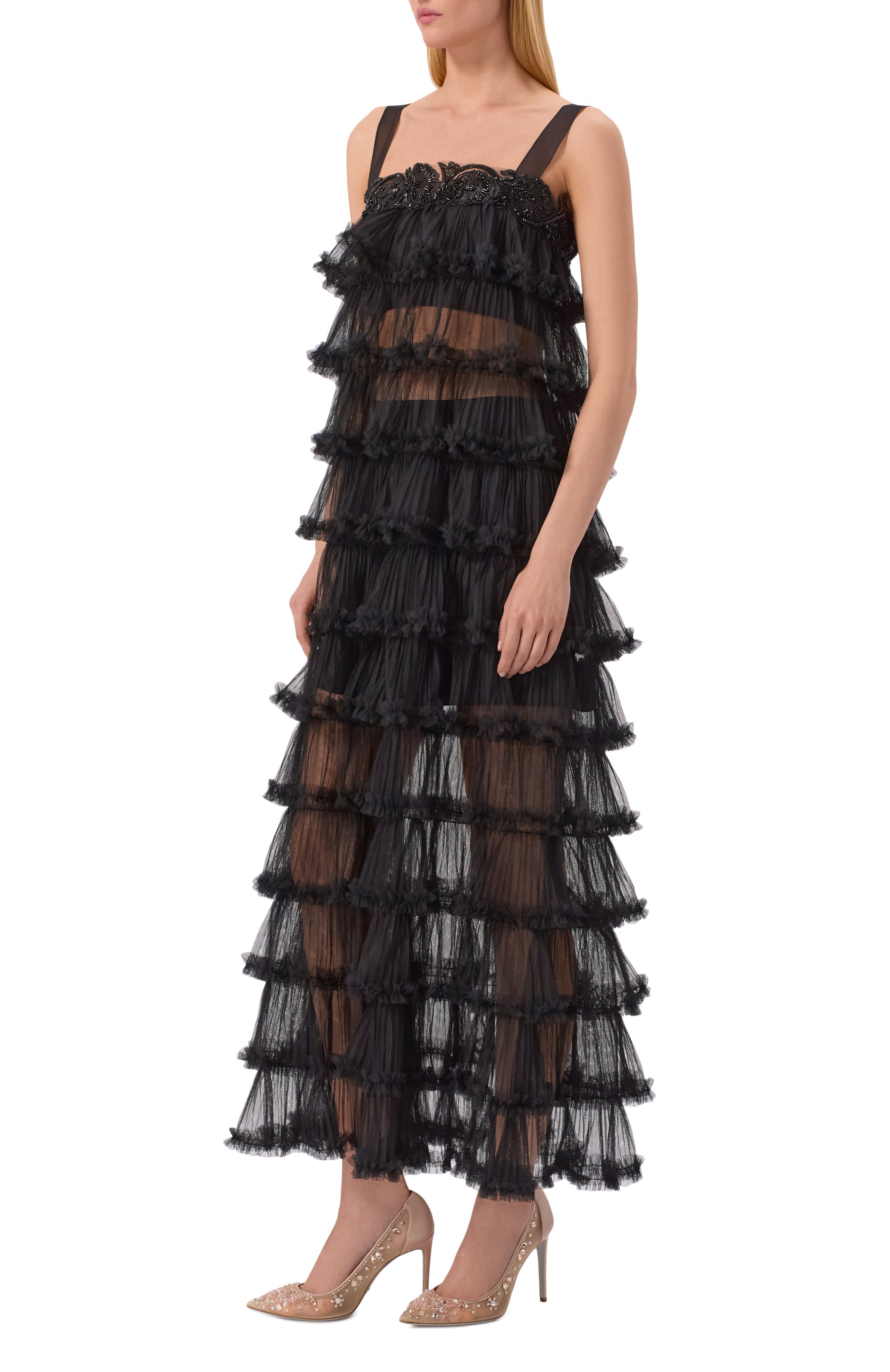 Текстильные туфли cinderella 105 RENE CAOVILLA, арт. C12292-105/CRIN, фото 3