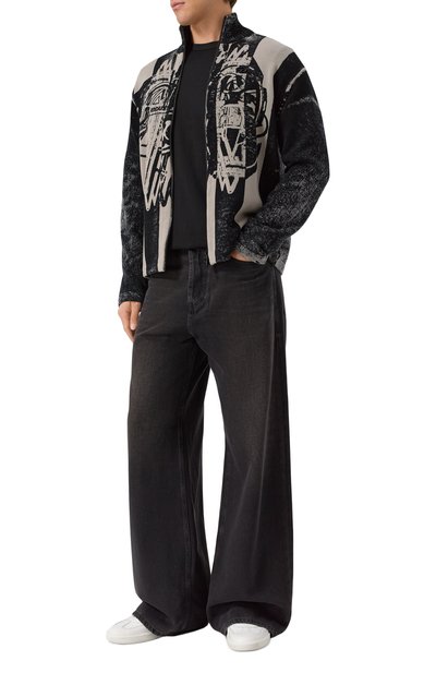 Хлопковый кардиган DIESEL темно-серого цвета по цене 48600 руб., арт. A19469/0NKCJ, фото 2 Хлопковый кардиган DIESEL, арт. A19469/0NKCJ, фото 2