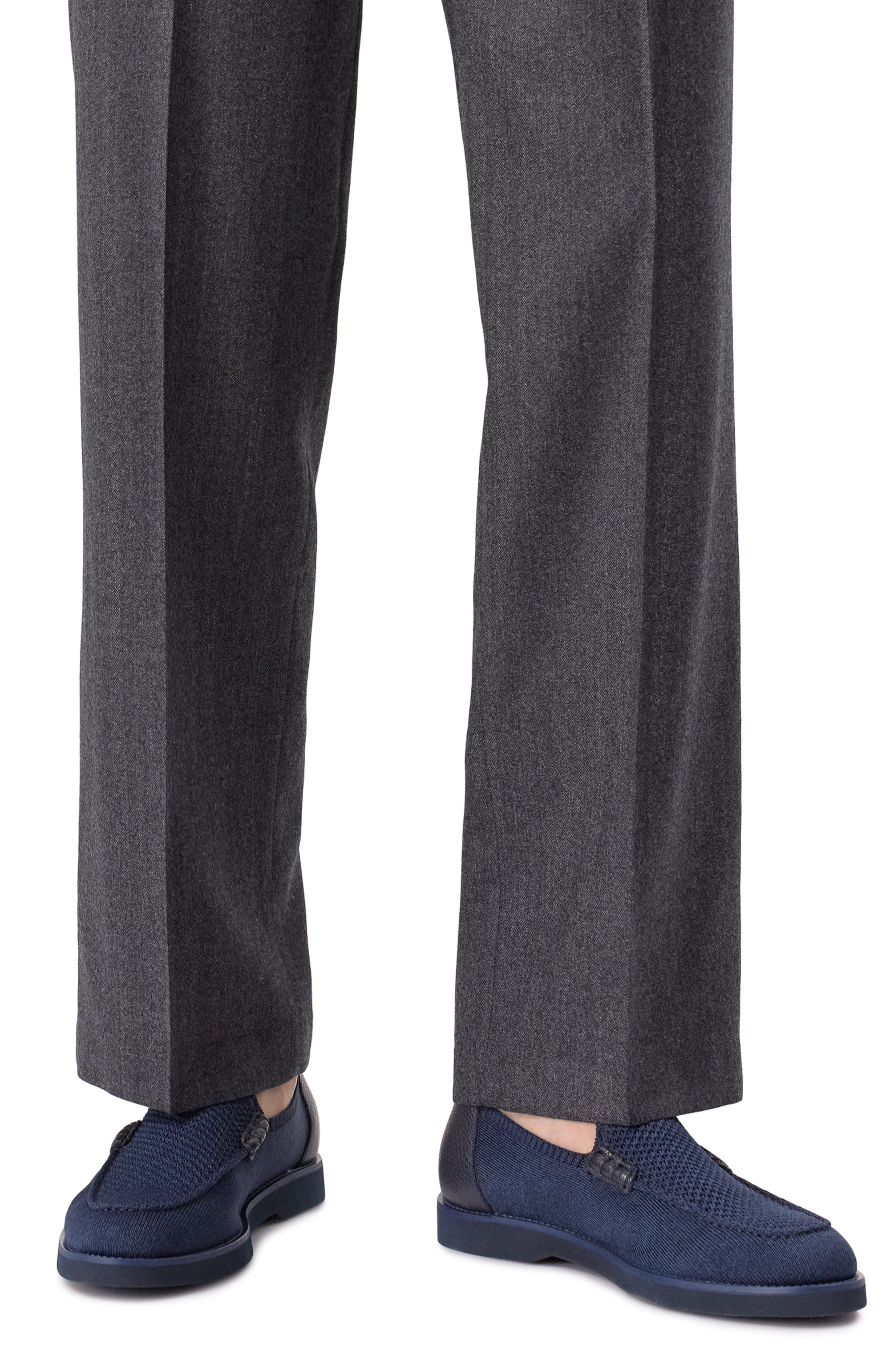 Текстильные лоферы DOUCAL'S синего цвета по цене 56250 руб., арт. DU3380P0TEPZ658B, фото 3 Текстильные лоферы DOUCAL'S, арт. DU3380P0TEPZ658B, фото 3