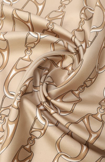 Шелковый платок HERNO бежевого цвета по цене 38300 руб., арт. F0ULARD90/15030, фото 3 Шелковый платок HERNO, арт. F0ULARD90/15030, фото 3