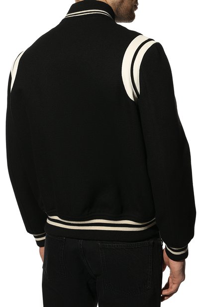 Шерстяной бомбер SAINT LAURENT, арт. 354718/Y180W, фото 4