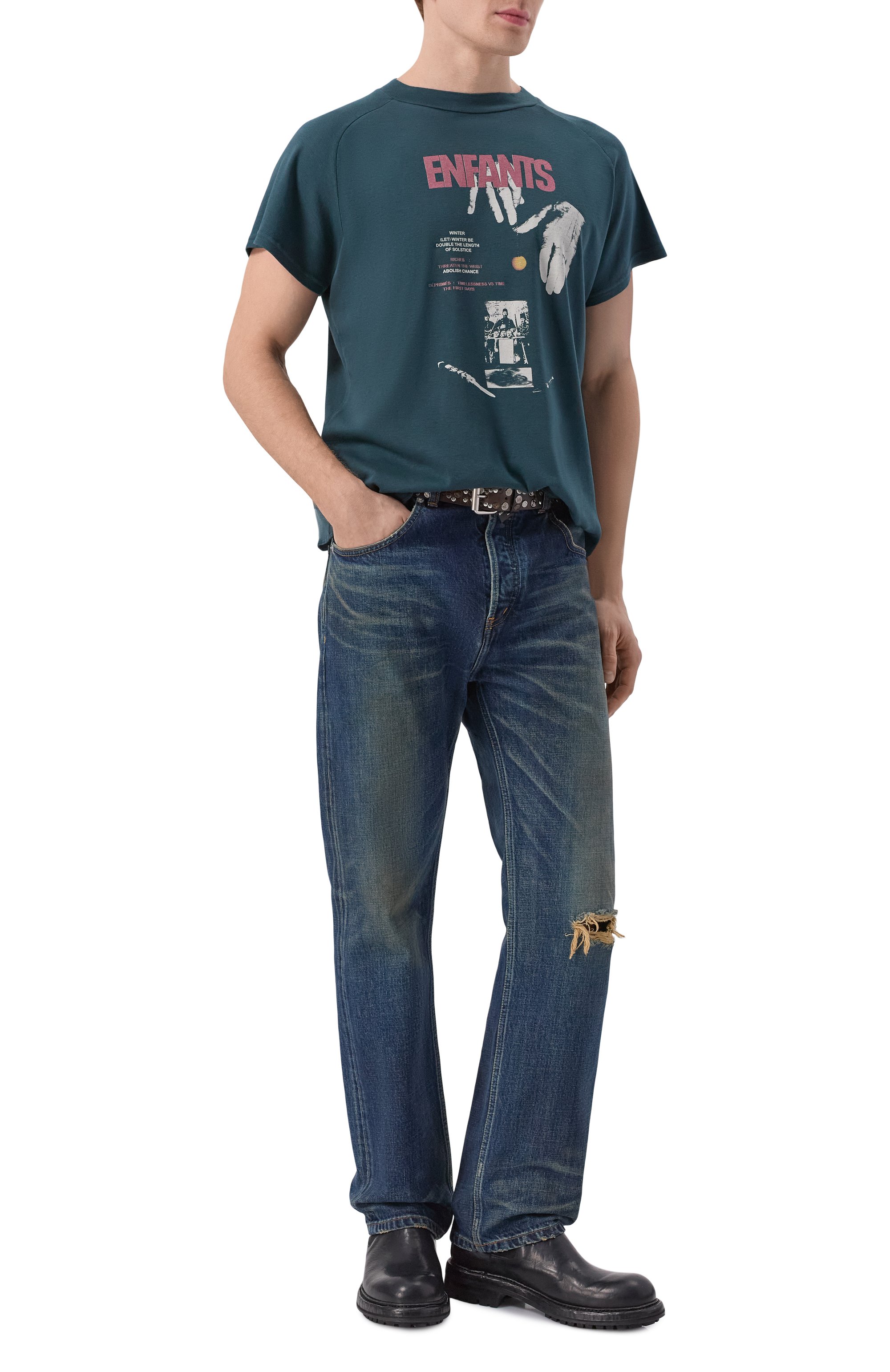 Хлопковая футболка ENFANTS RICHES DEPRIMES, арт. 010-875/C0TT0N, фото 2