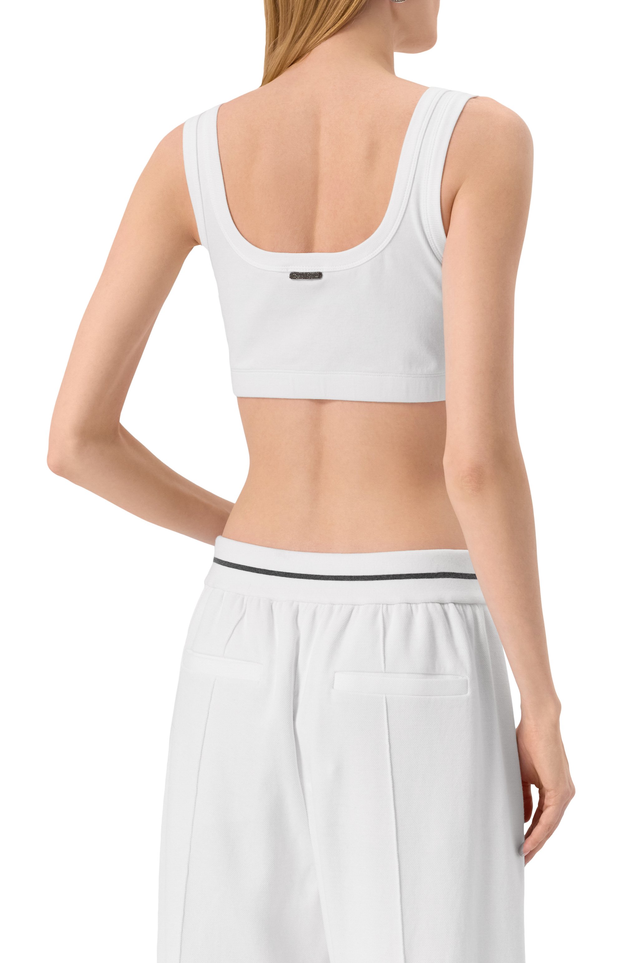 Хлопковый топ BRUNELLO CUCINELLI, арт. M0TC8FX299, фото 4