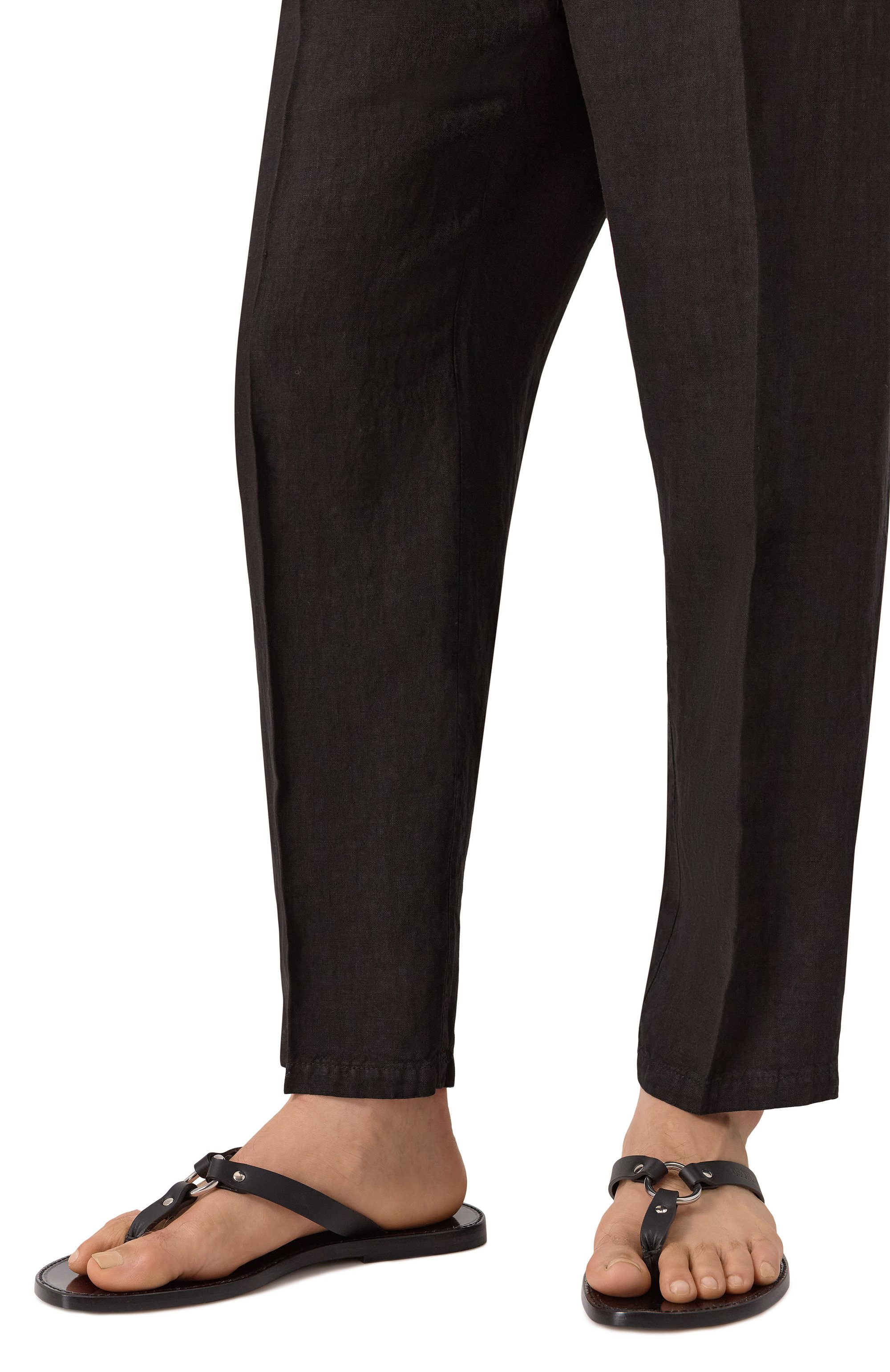 Кожаные шлепанцы bondage DSQUARED2, арт. FSM0081, фото 3