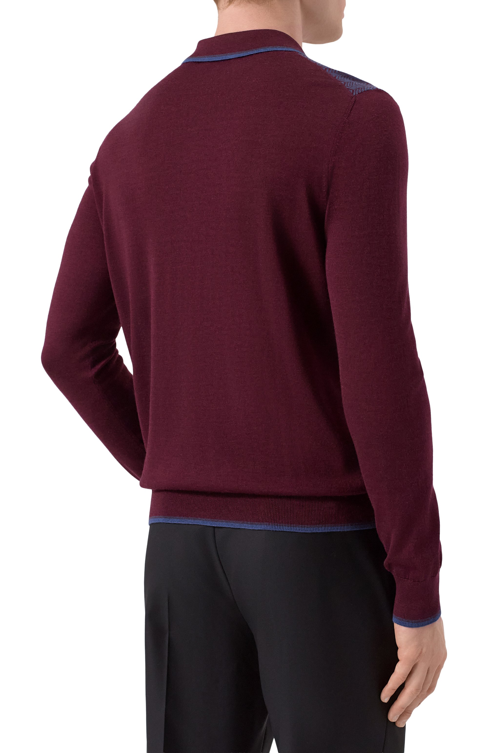 Поло из шерсти и шелка ZILLI, арт. KZP001M0230VHE001_001, фото 4