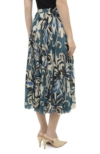 Юбка DRIES VAN NOTEN бирюзового цвета по цене 78150 руб., арт. 202-30830-1062, фото 5 Юбка DRIES VAN NOTEN, арт. 202-30830-1062, фото 5