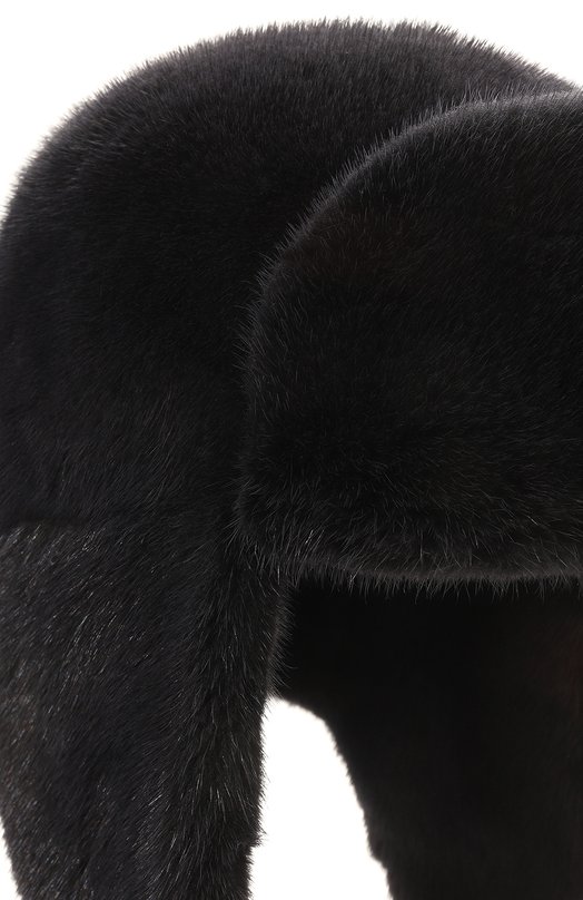 Меховая шапка-ушанка Френки из норки FurLand 0217500110319600000 Синий  0217500110319600000 Фото 3