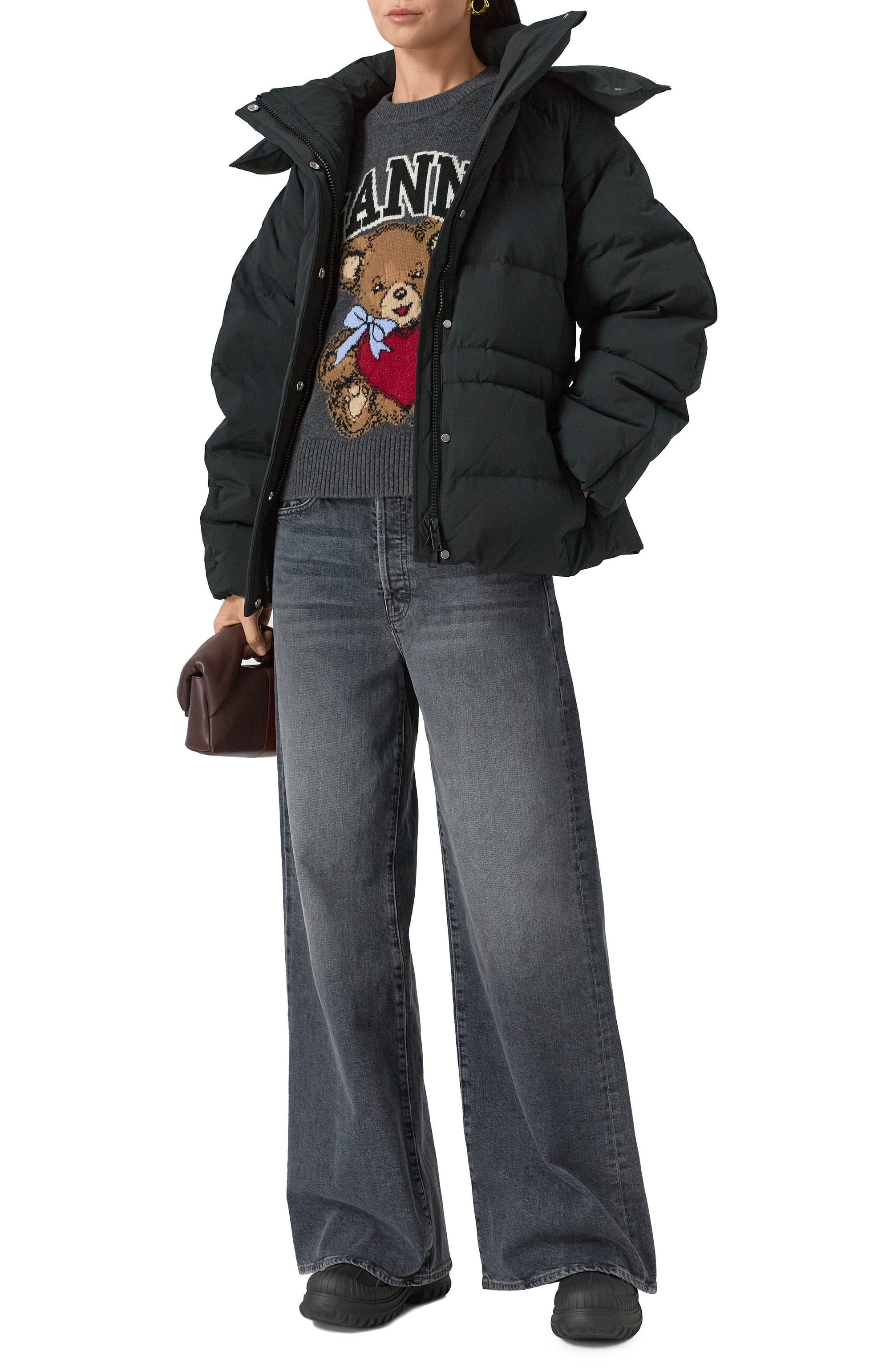 Шерстяной свитер GANNI, арт. K2370, фото 2